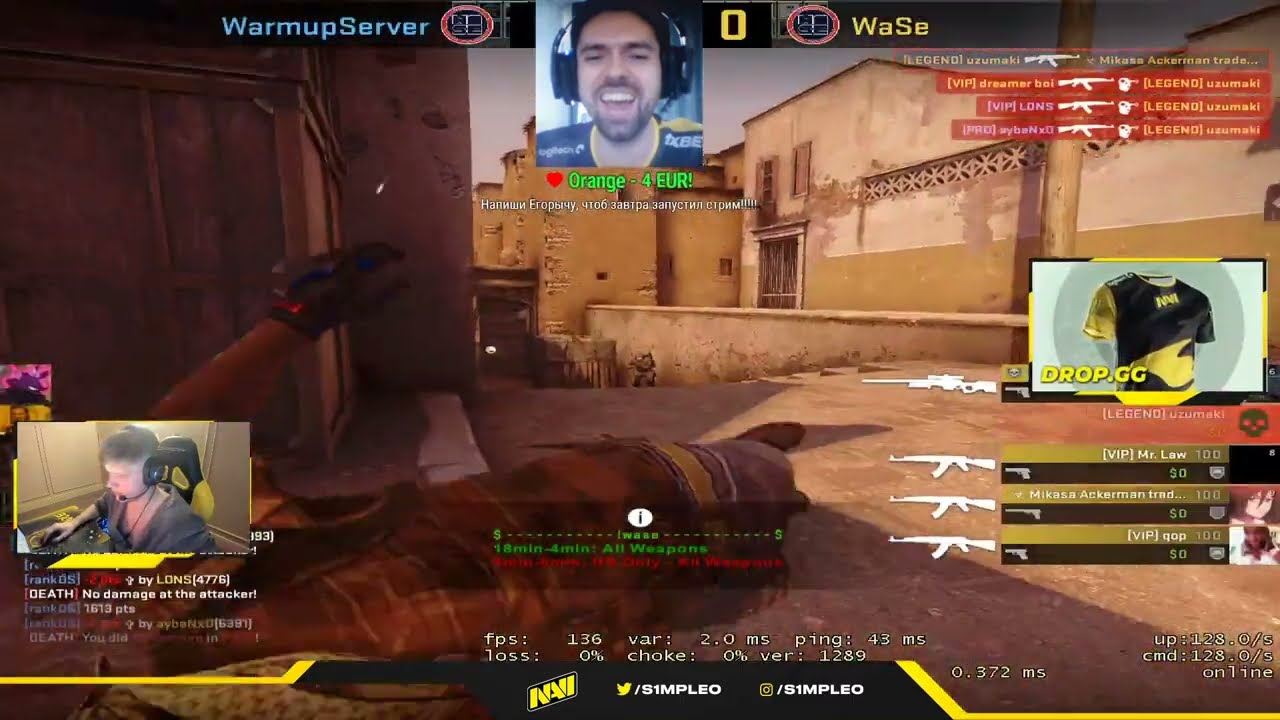 S1mple Plays Deathmatch!