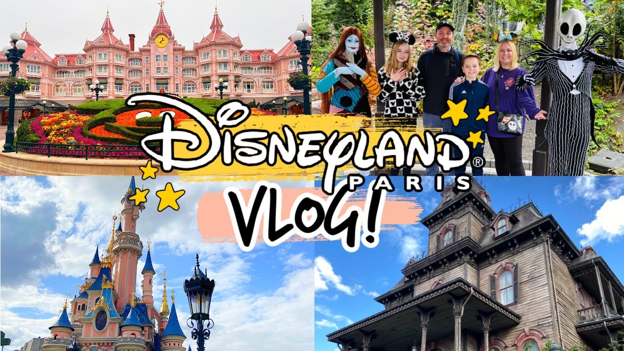 DISNEYLAND PARIS VLOG 2! Rope Drop, Meeting Characters, Drones, Fireworks, Parades & More! 🐭