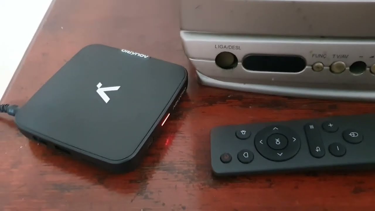 Como Instalar Tv Box Aquário Na Entrada AV da Tv de Tubo