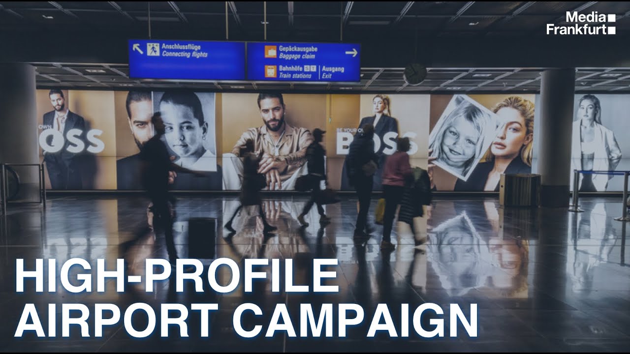 High-Profile Airport Campaign by HUGO BOSS  | Media Frankfurt