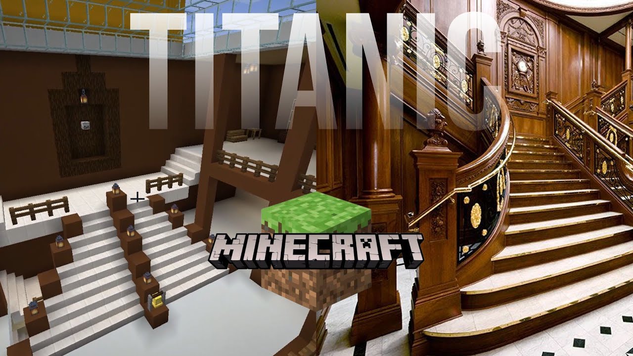 La famosa ESCALERA del TITANIC (Minecraft)