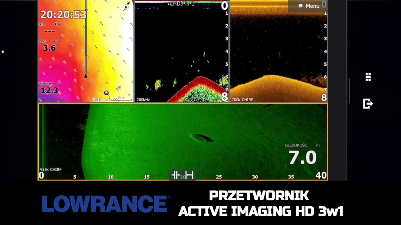 Wykorzystanie przetwornika Active Imaging HD 3w1 od Lowrance