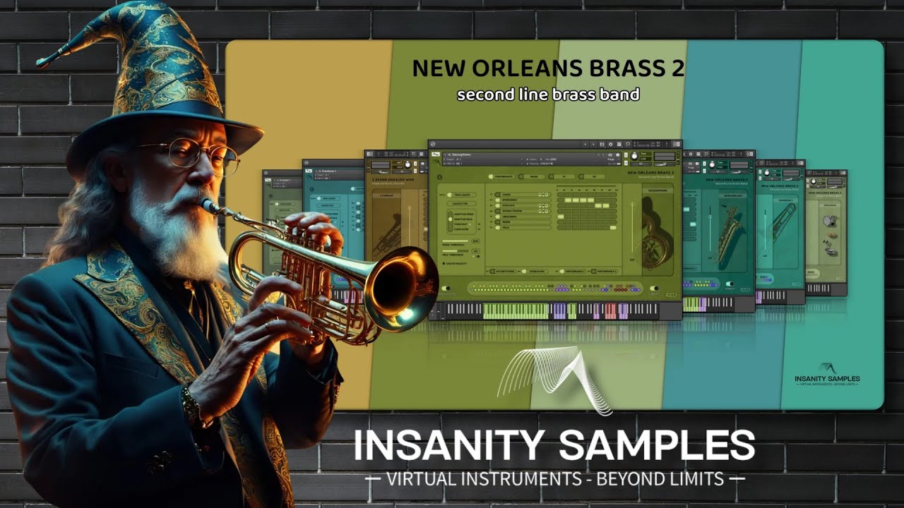 New Orleans Brass 2 by Insanity Samples - Jazz ensemble direct from New Orleans!