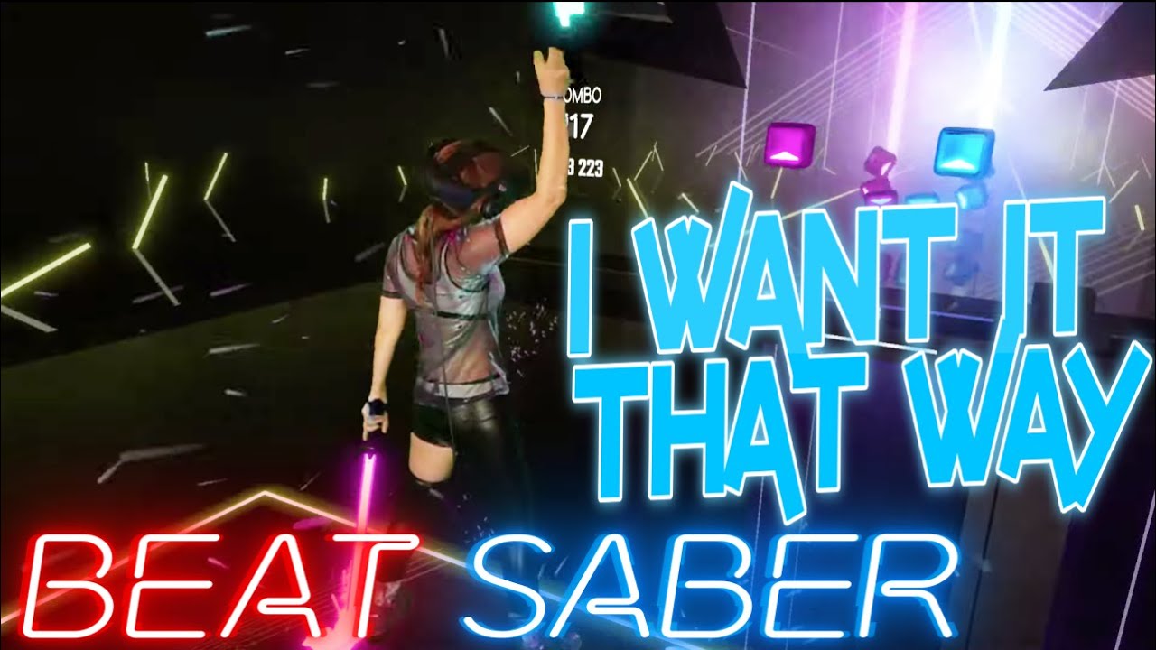 Beat Saber || Backstreet Boys - I Want It That Way (Expert) First Attempt || Mixed Reality
