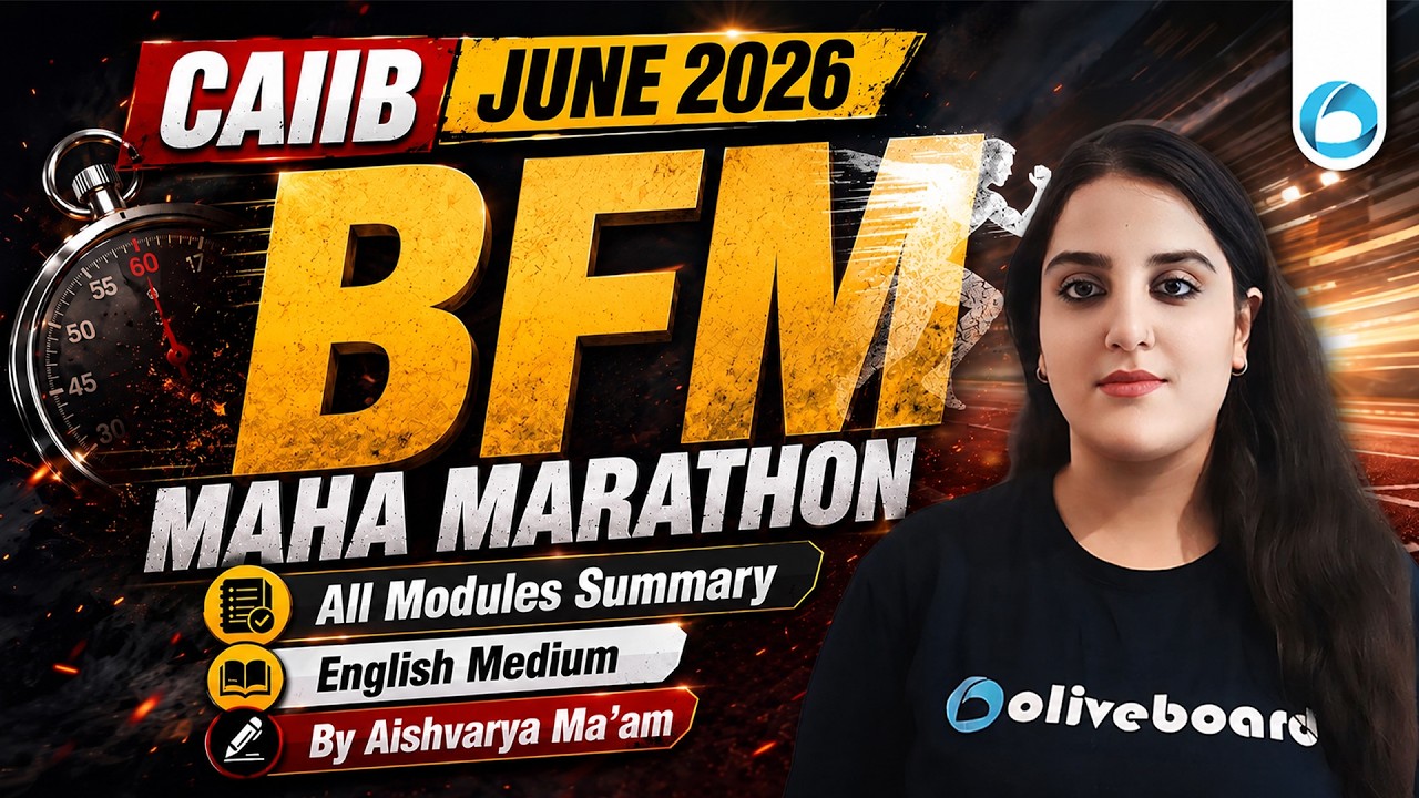 CAIIB June BFM Marathon 2026 | Maha Marathon | All Modules Summary | English Medium | Aishwarya Mam
