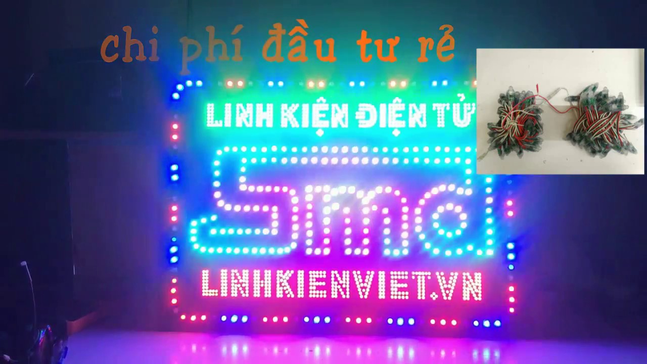 Hướng dẫn làm biển LED vẫy dùng LED full