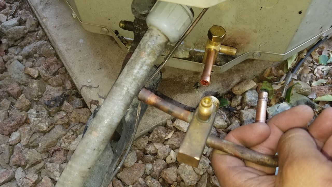 Replacing Service Valve King Valve HVAC Repair.