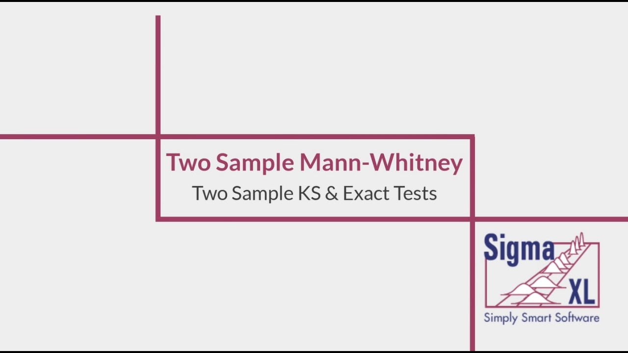 Two Sample Mann-Whitney / Two Sample KS & Exact Tests