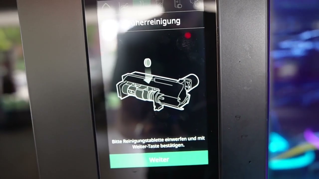Anleitung Sielaff Kaffeeautomat Sspühlen der Mischer und des Brühers