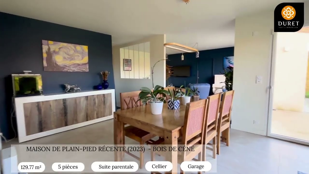 Maison de plain pied récente (2023) -  Bois De Céné