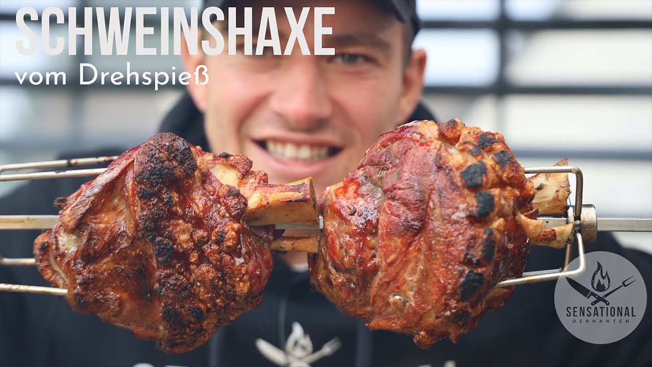 Unfassbar geile Schweinshaxe | Monolith Drehspieß | Oktoberfest | Sensational | DerHanten | Grill