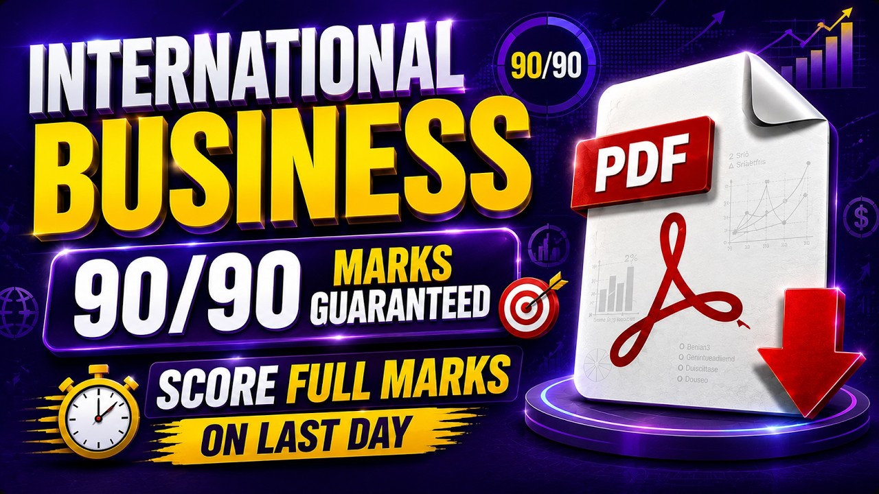 International Business Important Questions | International Business One Shot | DU / SOL / NCWEB