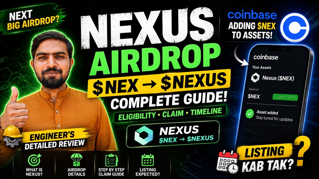 Nexus Airdrop Latest Update Today | Coinbase List Nexus | Crypto Airdrop Update