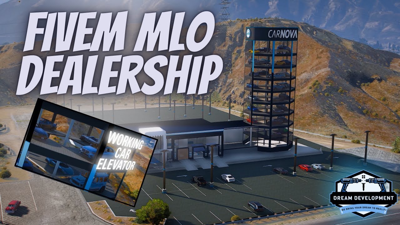 FIVEM MLO Car Dealership | Luxury Dealership | Advance FiveM Vehicle Shop Script | Dream Development