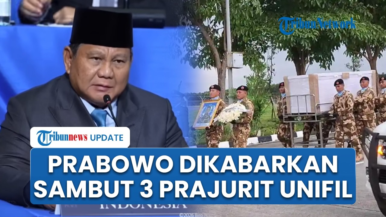 Jelang Kedatangan Jenazah Prajurit, Presiden Prabowo Dikabarkan Sambut 3 Prajurit UNIFIL yang Gugur