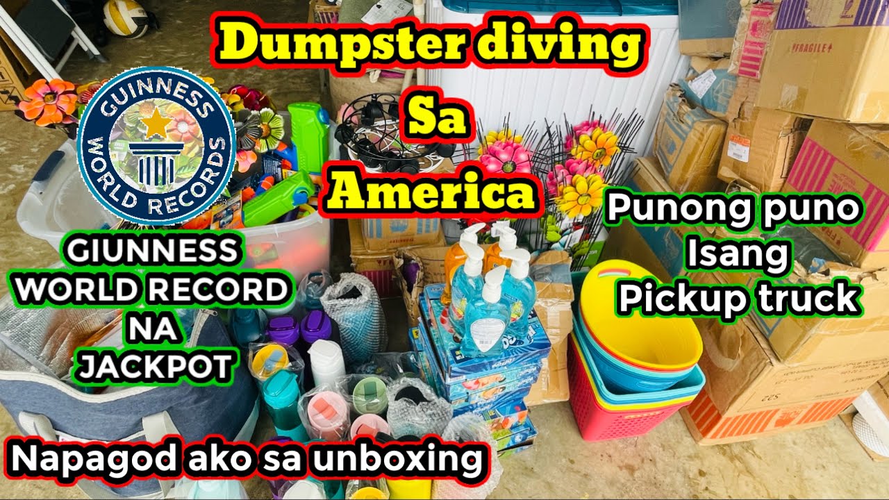 Guinness world record ang jackpot naloka ako sa #unboxing #dumpsterdiving #guinnessworldrecords