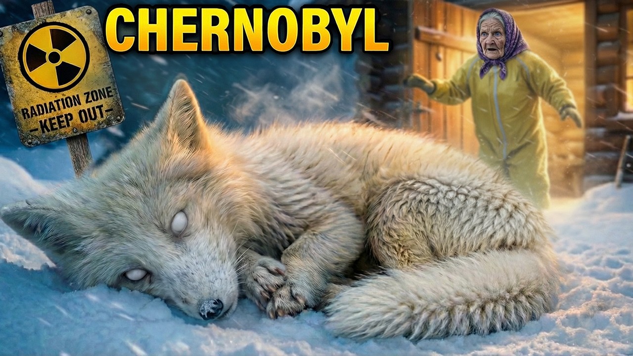 A WILD albino wolf was found sick inside a bag by an 80-year-old woman in Chernobyl at -71°C