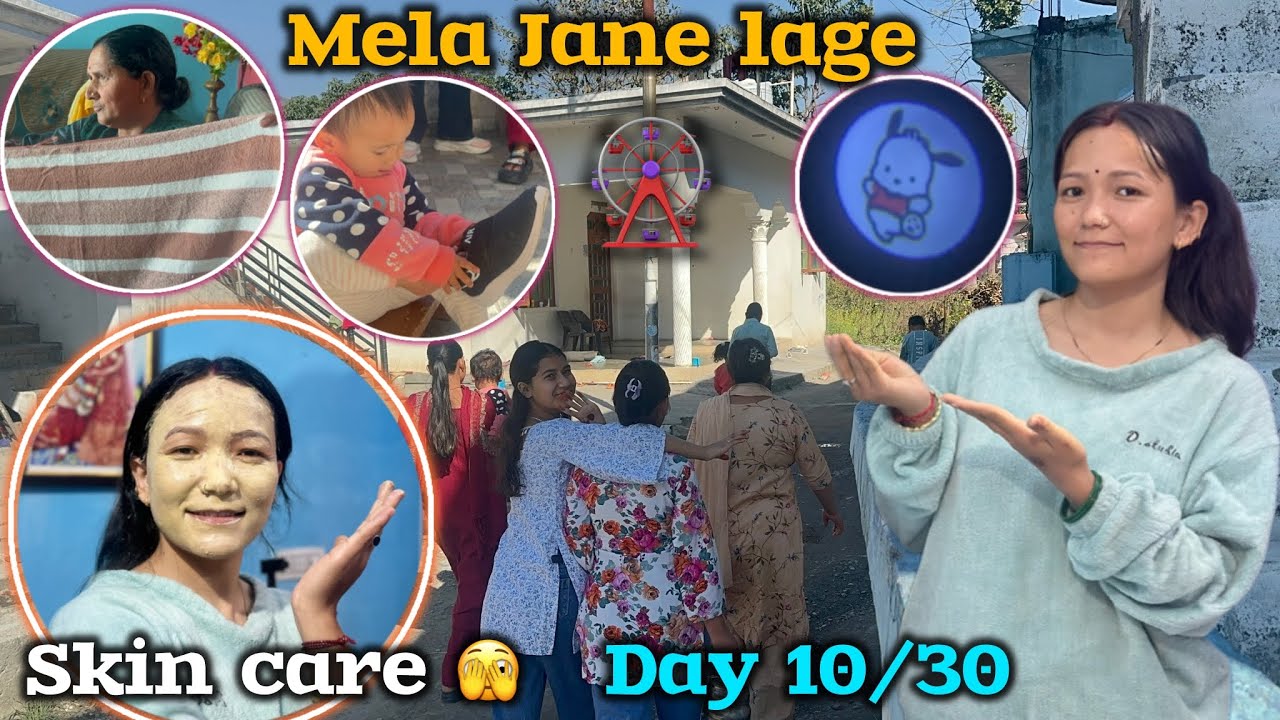 Kafi Time Bad Apna Skin Care Par Dhyan Diya😁//Sabhi Gaye Mela 🎡// Day 10/30 // Rekha Vlogs  