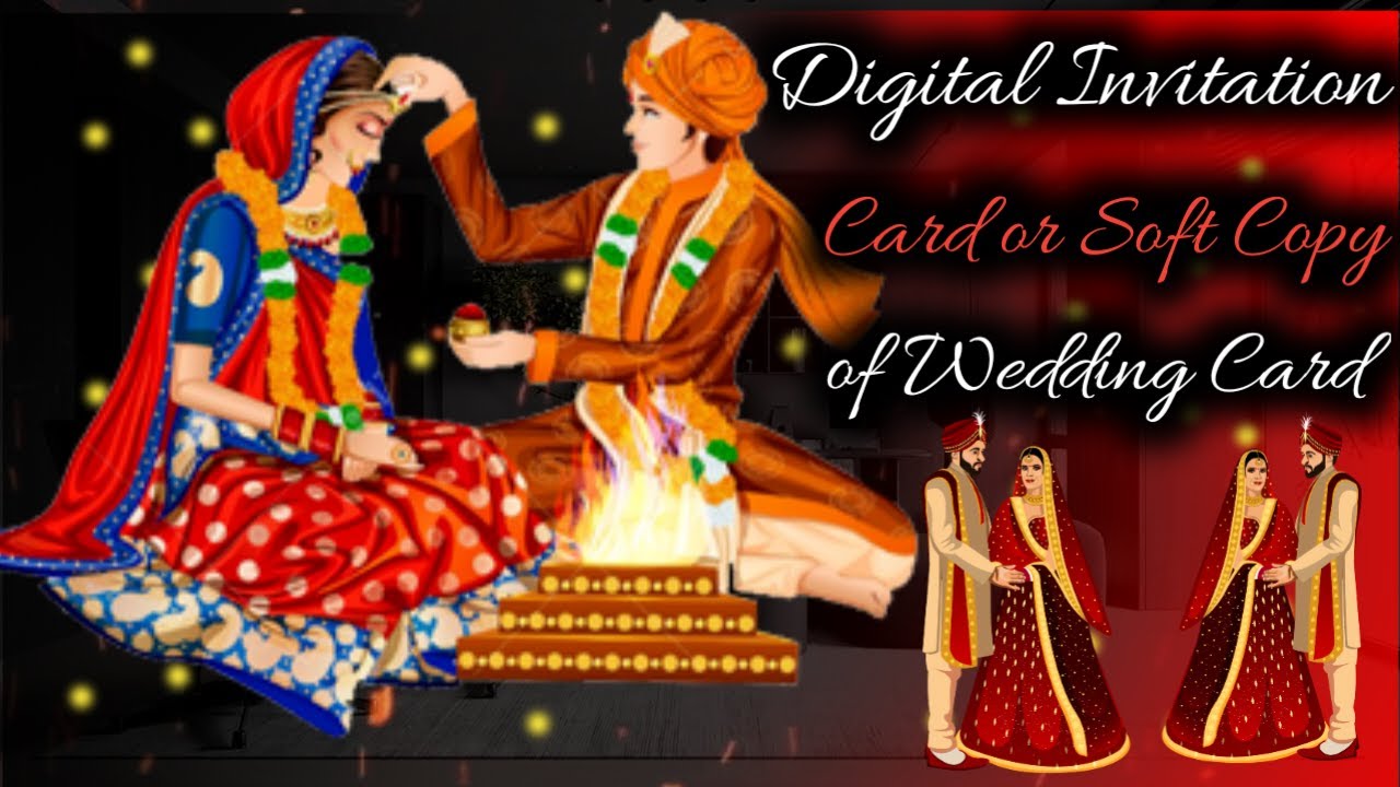 Digital invitation card for wedding|Wedding invitation video|shadi ka card.