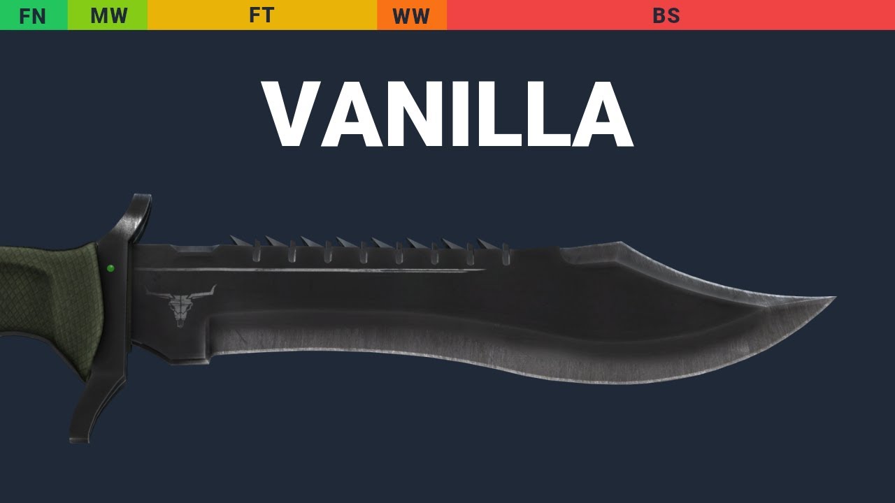 Bowie Knife Vanilla - Skin Float And Wear Preview