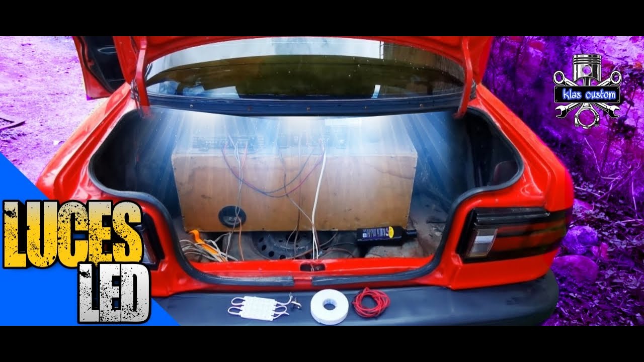 INSTALANDO LUZ LED AUTOMÁTICA EN LA CAJUELA | URIEL KLAS |NISSAN TSURU B13