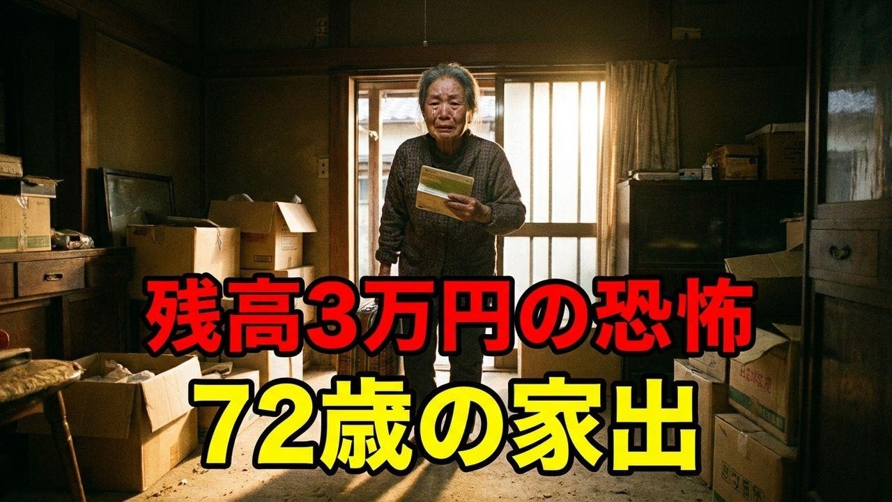 年金22万で残高3万…72歳妻が夫を捨てた『非情な決断』と逆転劇