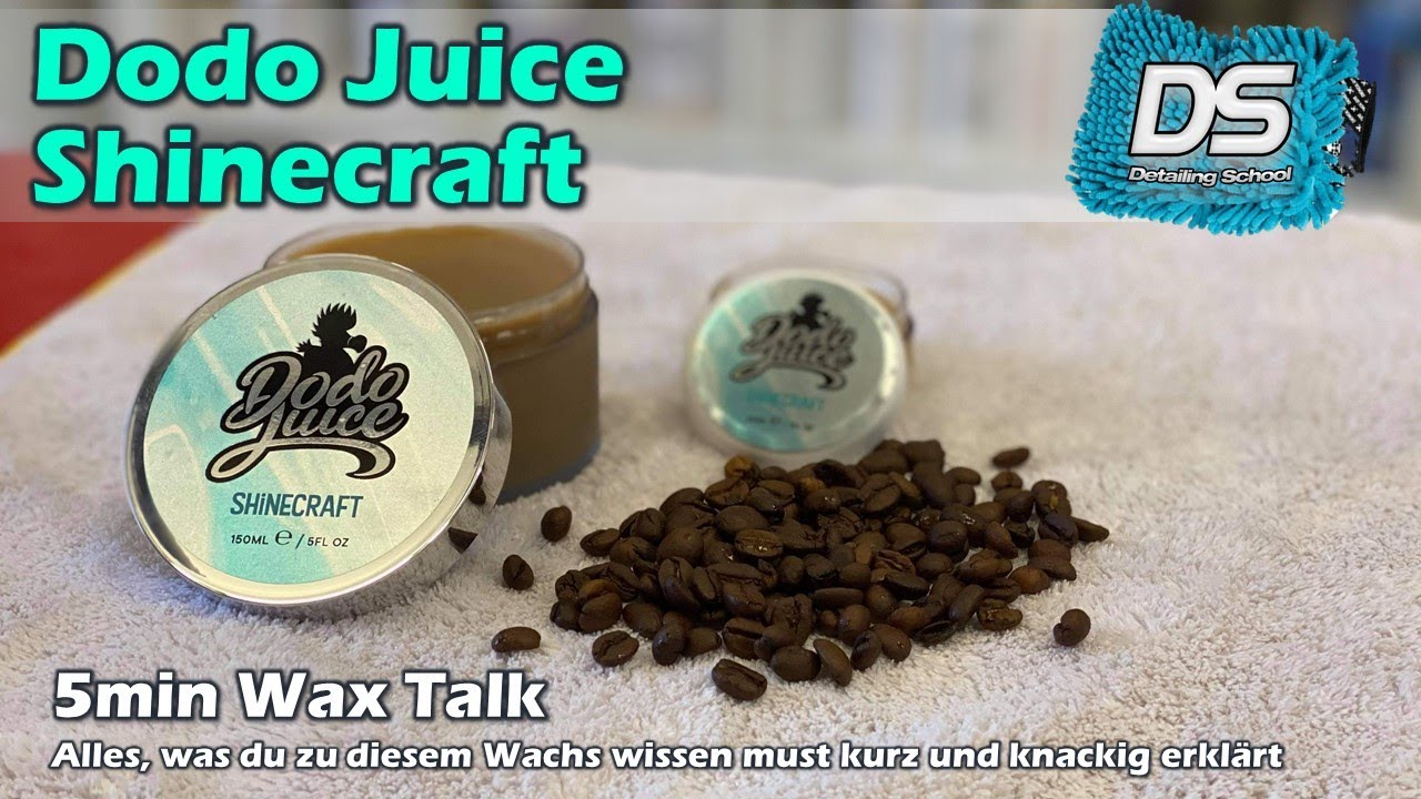 Auto-Wachse in 5min: Dodo Juice Shinecraft - Hybrid-Wachs für alle Lackfarben mit Kaffee-Geruch