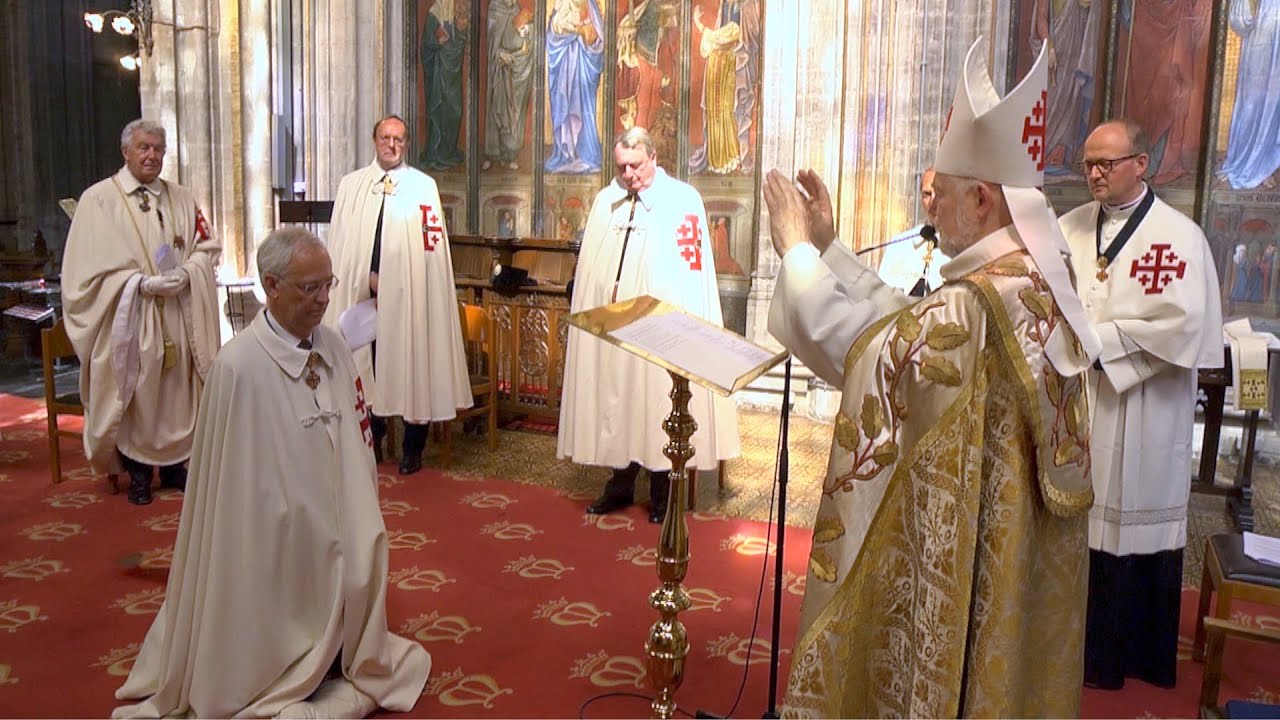 Installation du nouveau lieutenant au sein de l’Ordre équestre du Saint Sépulcre de Jérusalem.
