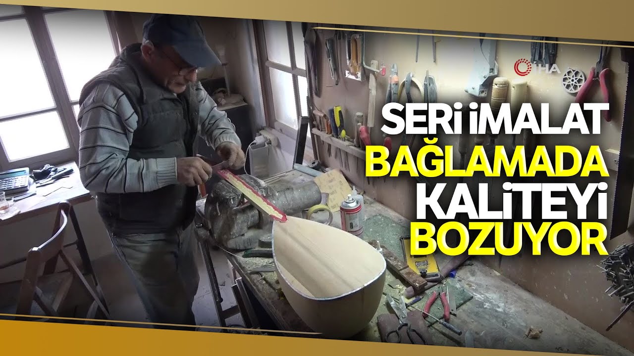 20 Yaşında Başladığı Bağlama İmalatını 44 Senedir Sürdürüyor