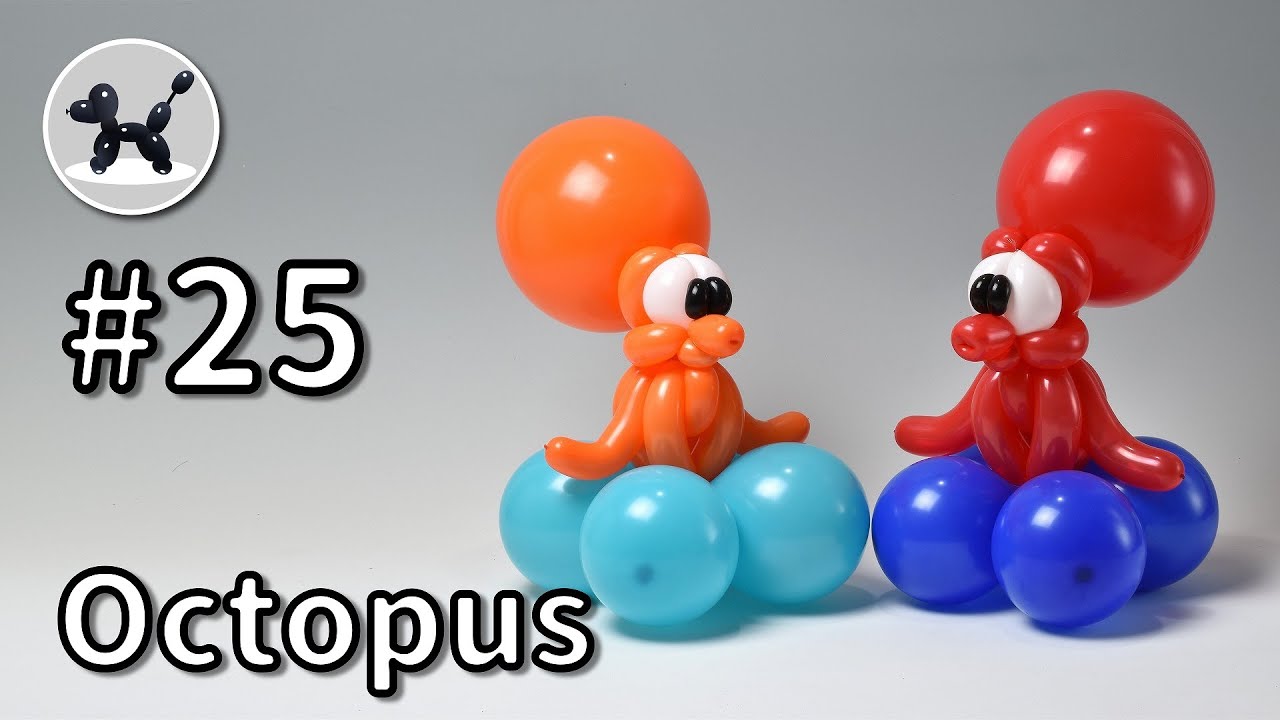 Octopus - How to Make Balloon Animals #25 / バルーンアートの作り方 #25 (タコ)