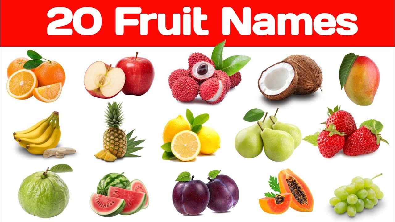 20 Fun Fruit Names for Kids!