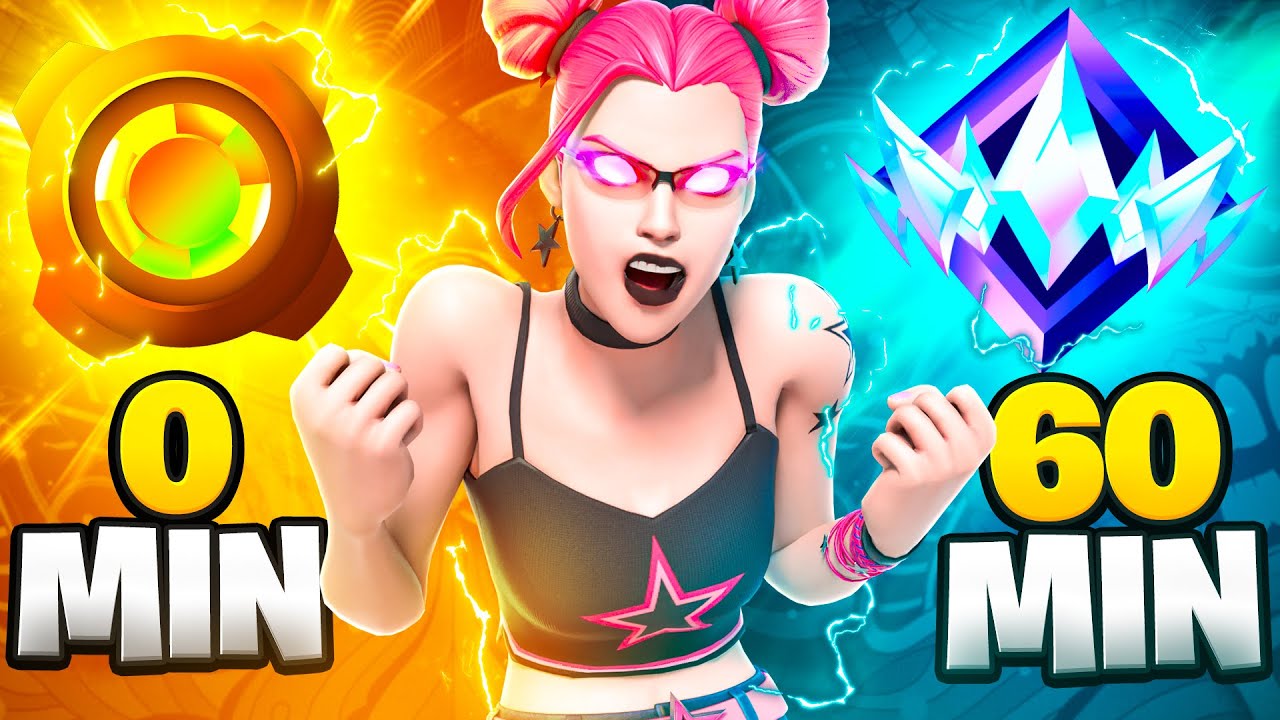 How High Can I Rank Up in 1 Hour... (Fortnite Record?!)