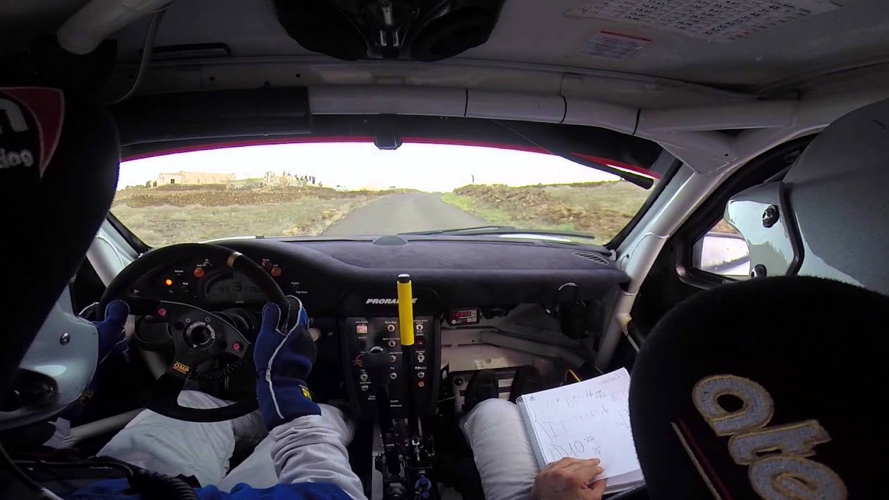 Rally Lanzarote 2013, OnBoard M Fuster D Cue Hoya Limpia