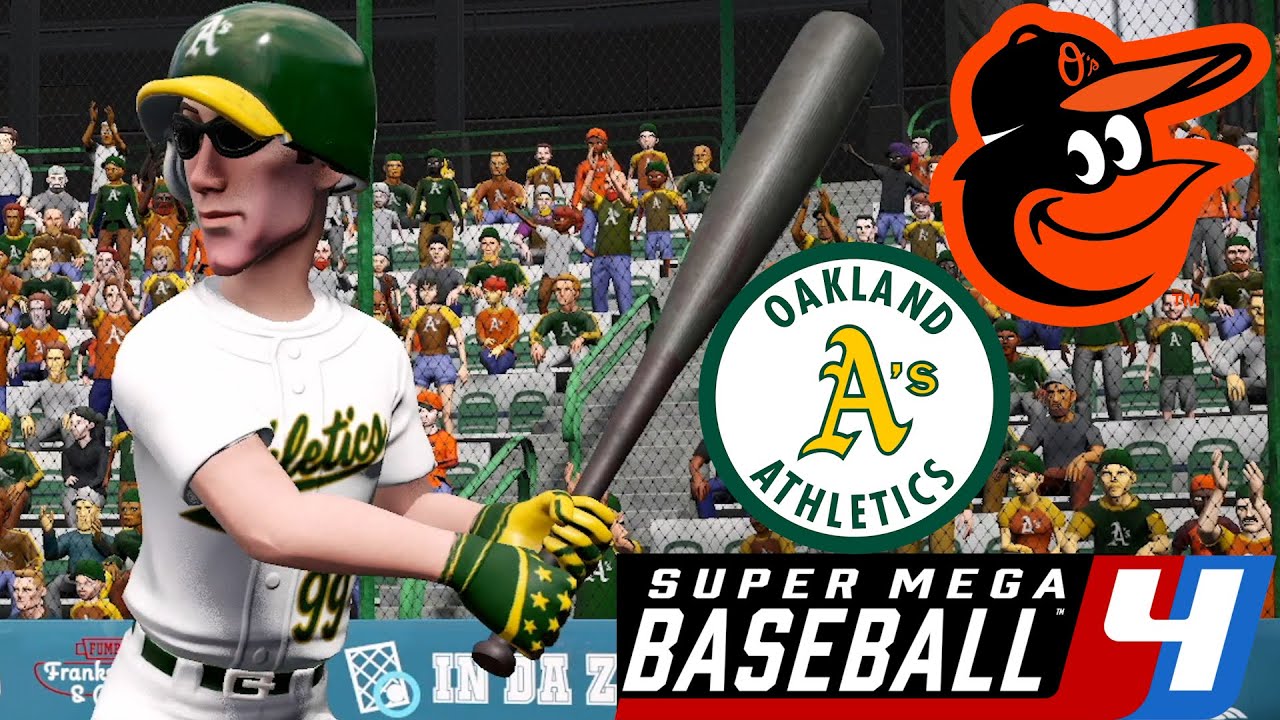 Orioles vs A's Gameplay Highlights (Y1G7) SMB4 MLB Franchise