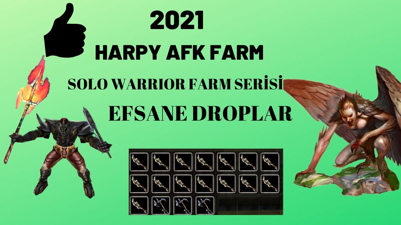 SOLO WARRIOR FARM|HARPY|10 SAAT GENIE FARM|EFSANE DROPLAR