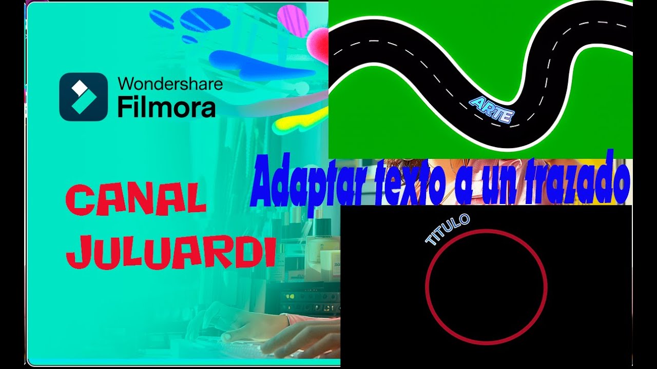 Adaptar texto, a un circulo o curvas, con trazado Bezier de FILMORA
