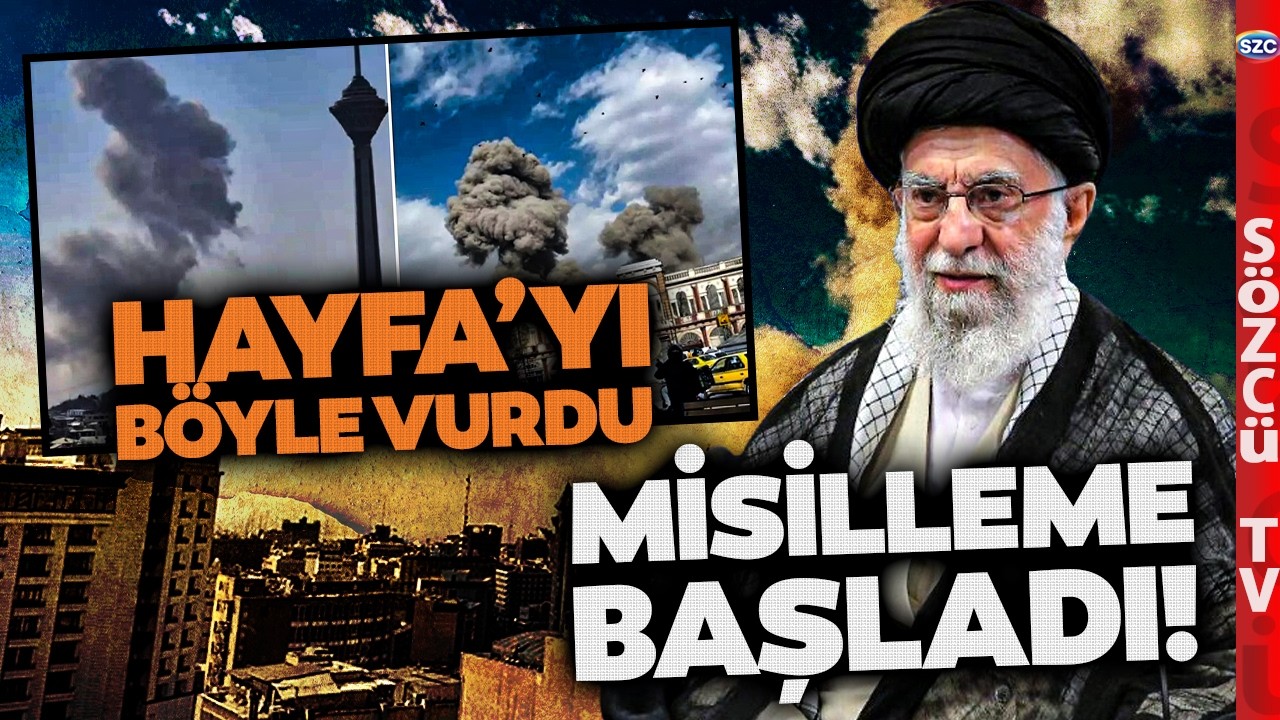 Demir Kubbe İran Füzelerini Havada Vurdu! Hayfa'dan Canlı Görüntüler!