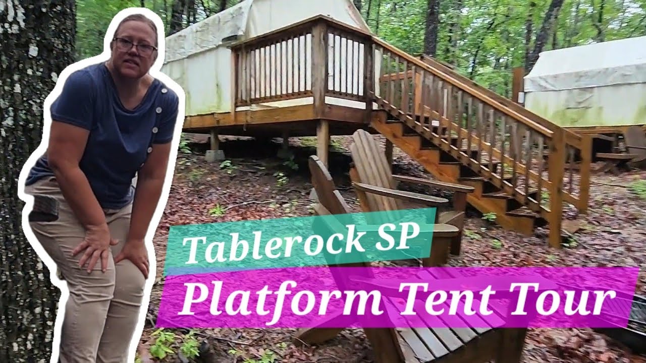 Tablerock State Park Platform Tent Tour