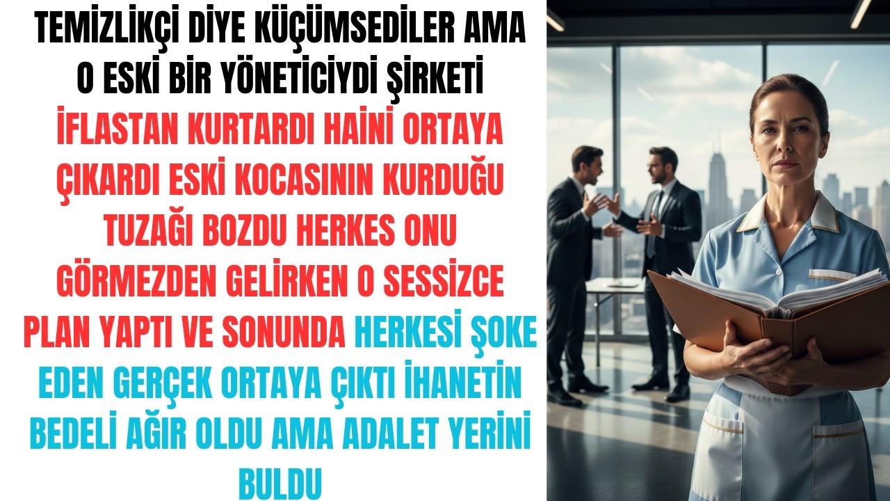 TEMİZLİKÇİ SANDILAR AMA ŞİRKETİ O KURTARDI!