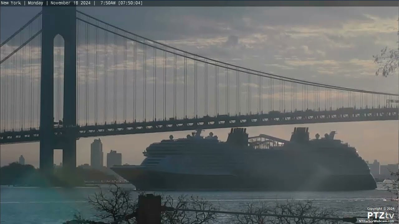 DISNEY TREASURE Arriving New York Harbor on 11/18/2024