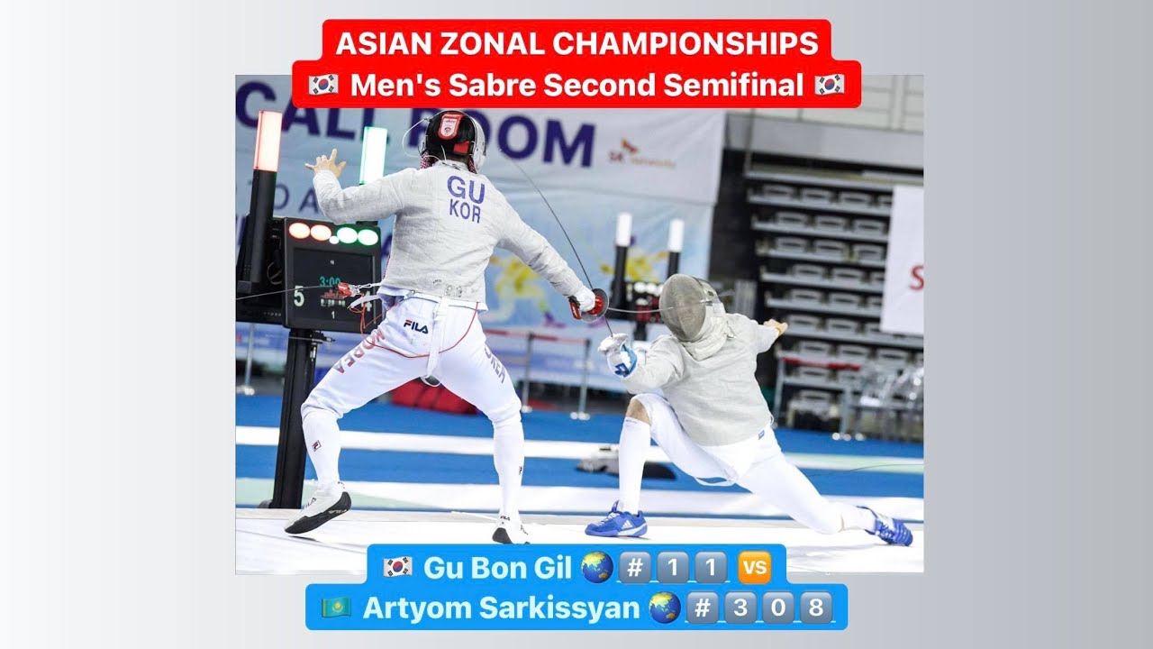 Asian Zonal Championships 2022 SMS - L4 - Gu Bongil KOR v Artem Sarkissyan KAZ