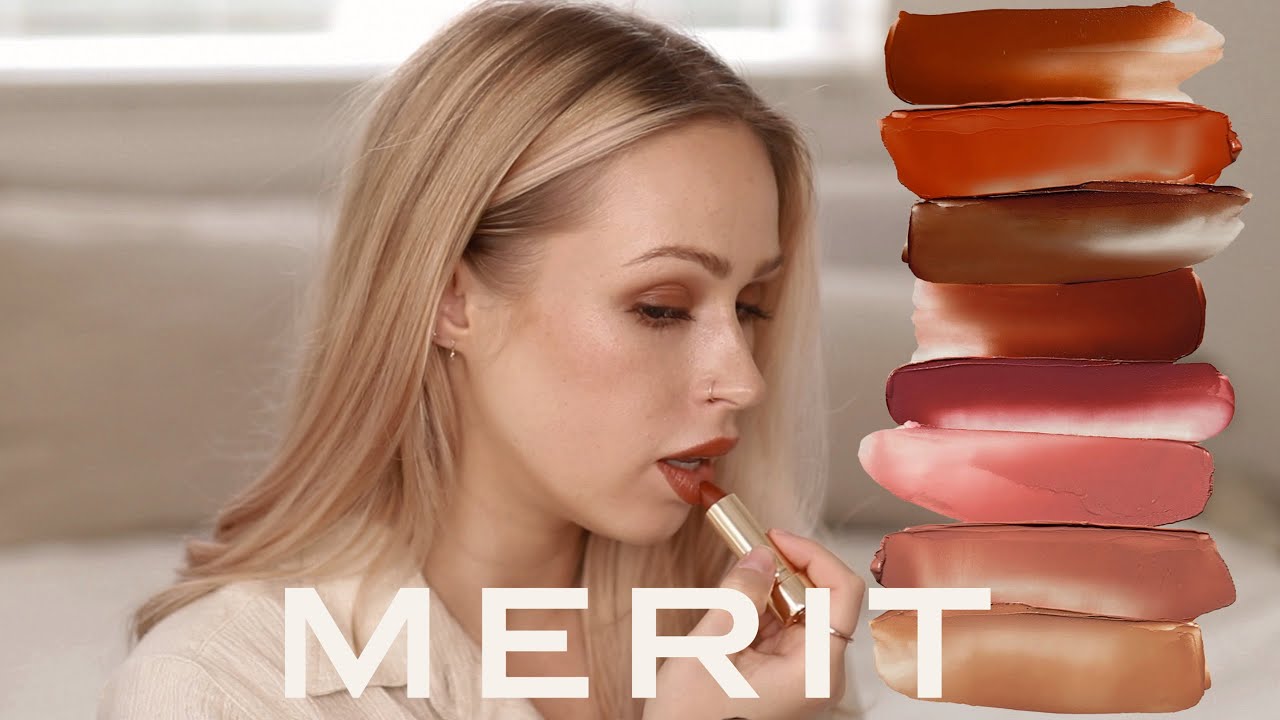 HONEST Merit Signature Lipstick Review and Swatches (new makeup 2022) | Rutele