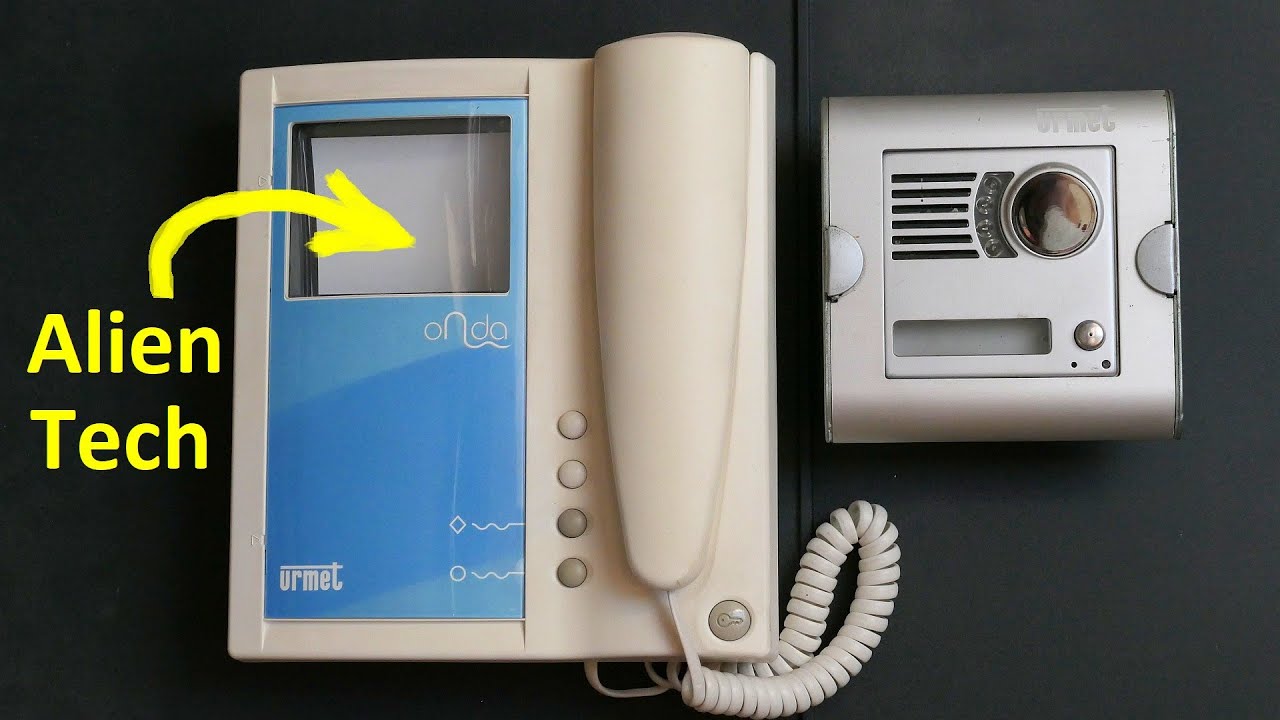 Video door-phone with flat CRT (pre-LCD tech)