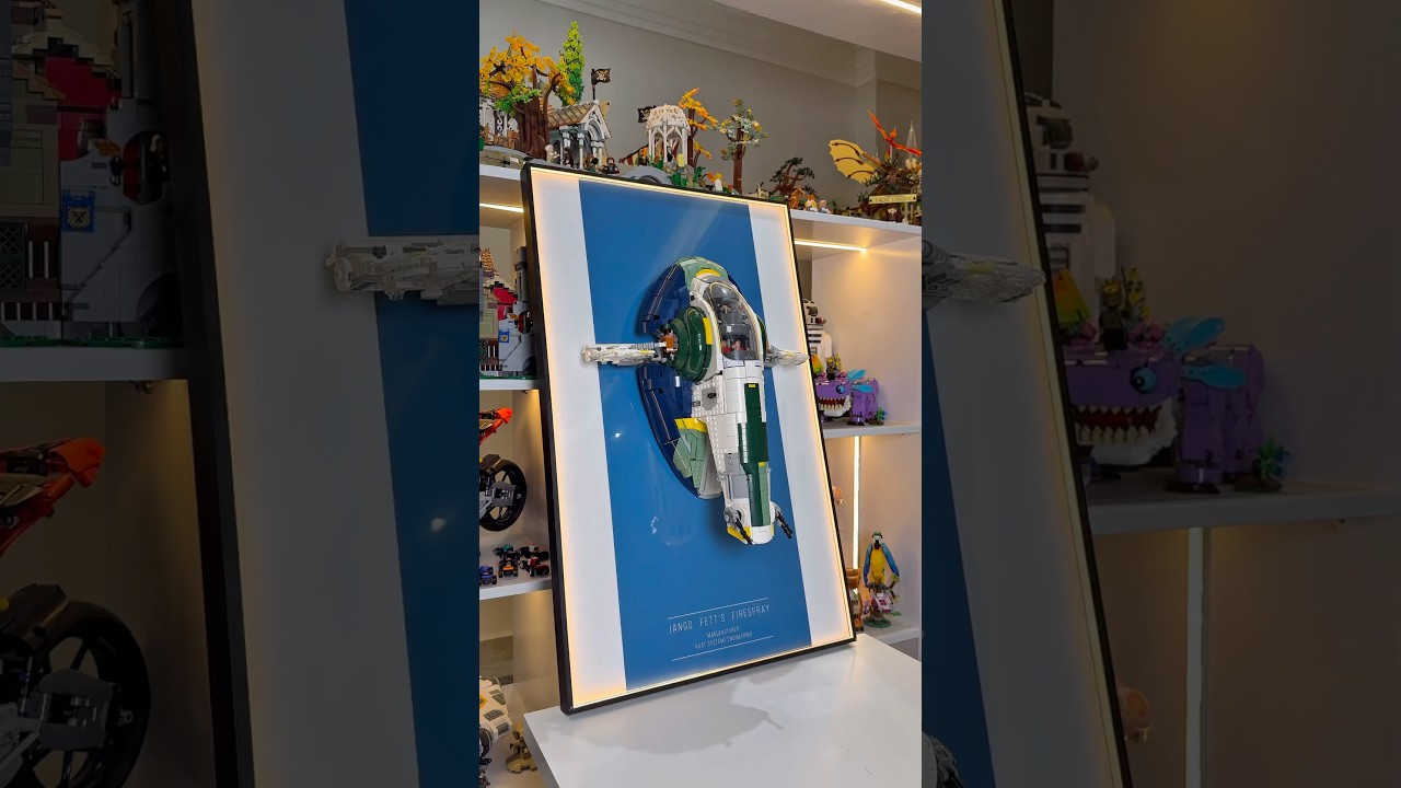 Upgrade your LEGO Star Wars Jango Fett&rsquo;s Starship display! #lego #rlfm #afol #legostarwars #starwars
