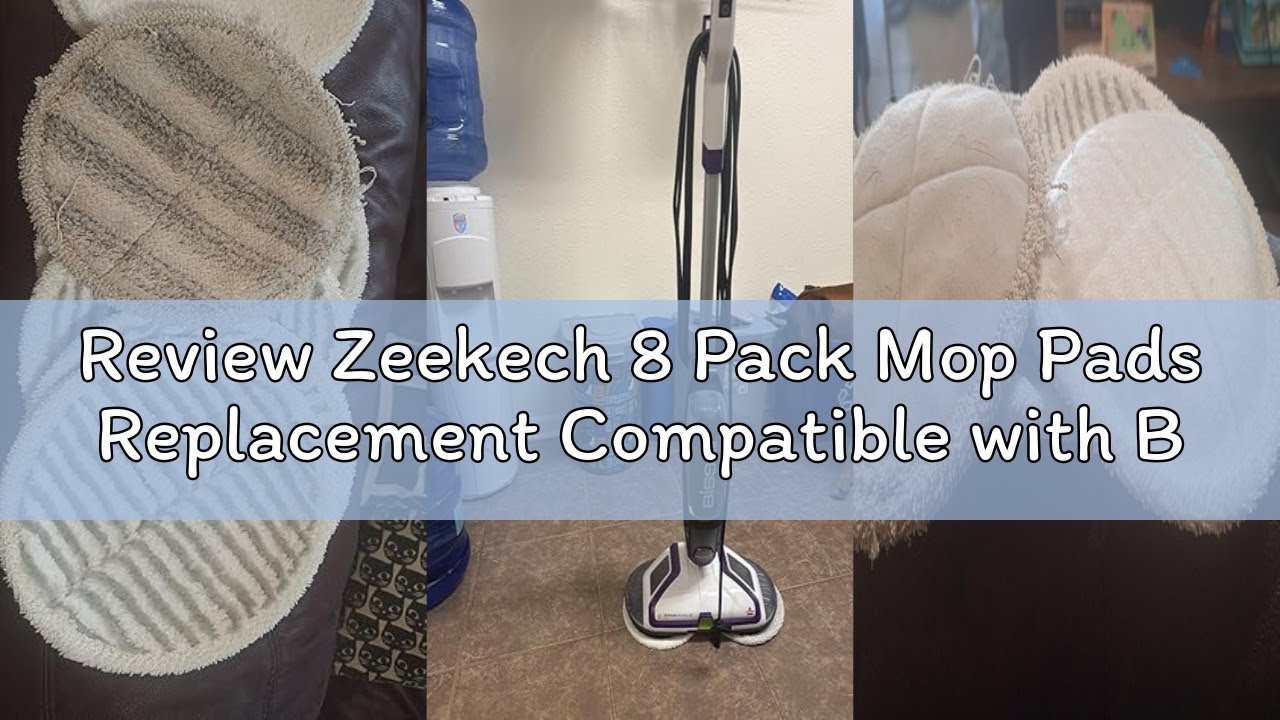 Review Zeekech 8 Pack Mop Pads Replacement Compatible with Bissell Spinwave 2124, 2039A, 2307, 23157