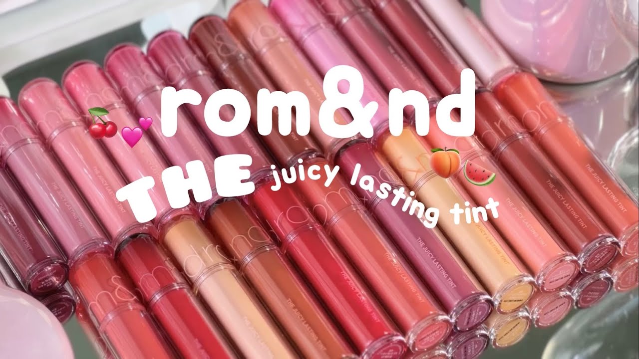 Swatch & review chi tiết 23 màu son ROMAND The Juicy Lasting Tint | Fung Chen