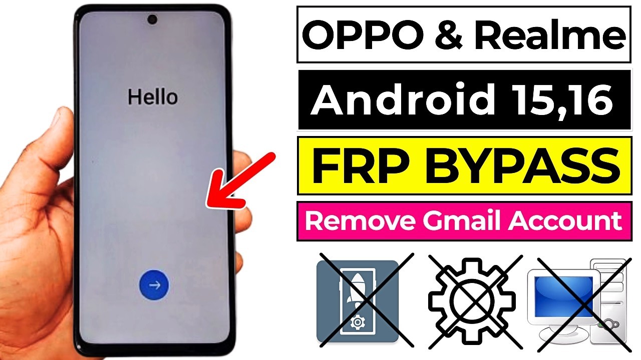 OPPO & Realme FRP Bypass 2026 Android 15/16 | How To Remove Google Account Lock After Reset Phone