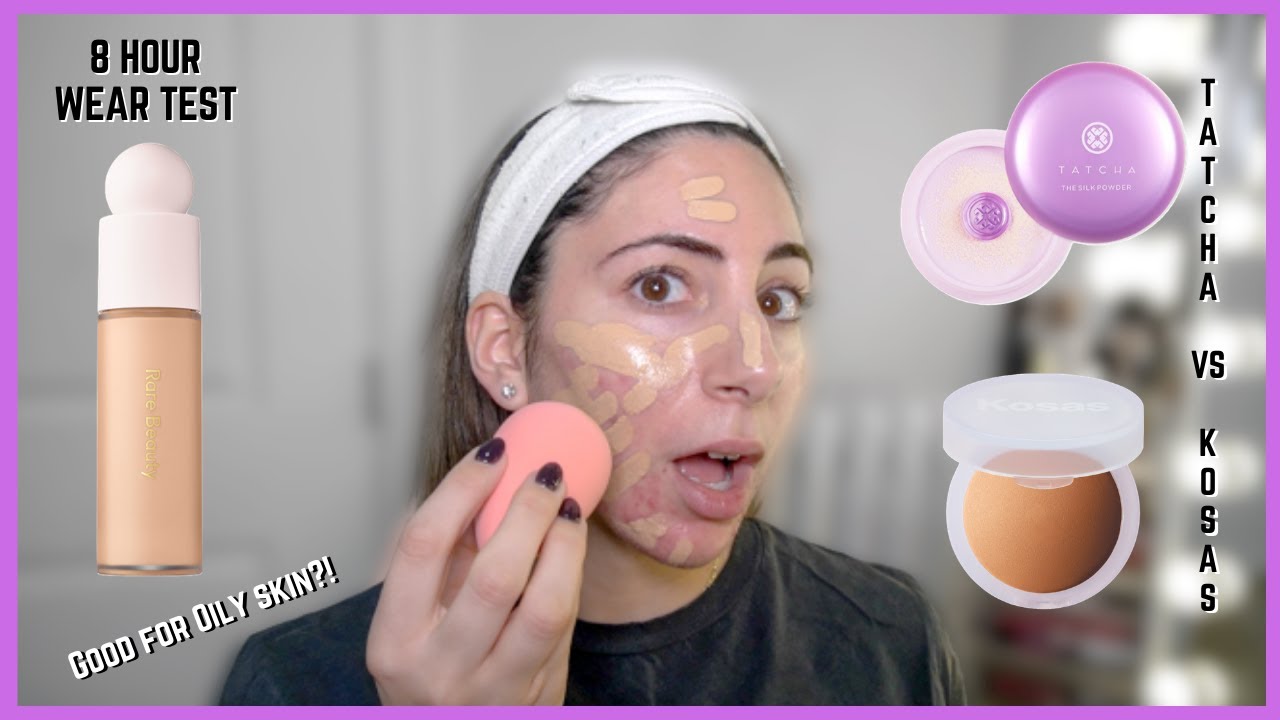 Rare Beauty Foundation, Tatcha The Silk Powder, Kosas Cloud Set | FOUNDATION FRIDAY | Estee Amos