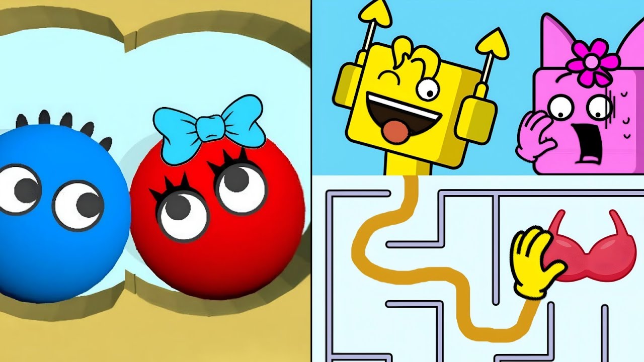 Lucky Balls Vs Square Punki Maze - Up To Max Level SpeedRun Gameplay 