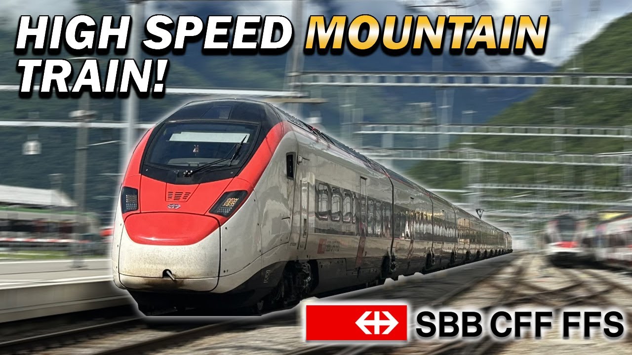 Zürich to Milan on Switzerland's INCREDIBLE High Speed Train UNDER The Alps!